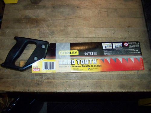 Stanley hard tooth 14 inch 13 point miter usa 15-352 backsaw carpenter wood work for sale