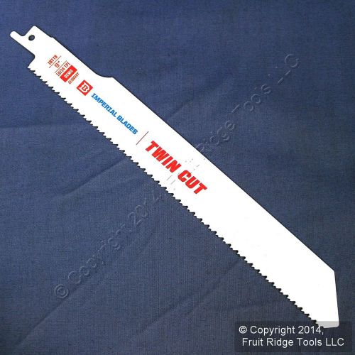 Imperial 9&#034; twin-cut bi-metal reciprocating 10/14 tpi cutting saw blade ibtt9 for sale
