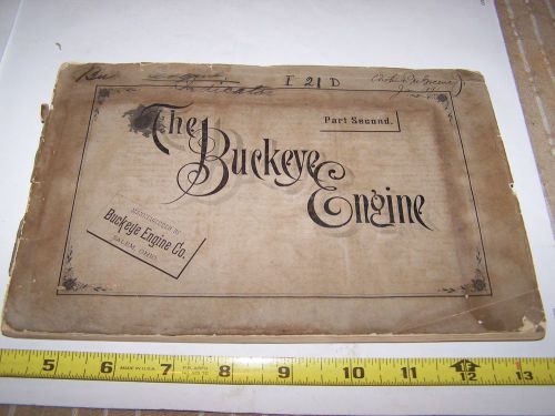 Original BUCKEYE Steam Engine Sales Catalog Dynamo Boiler Hit Miss Gas 1888 WOW