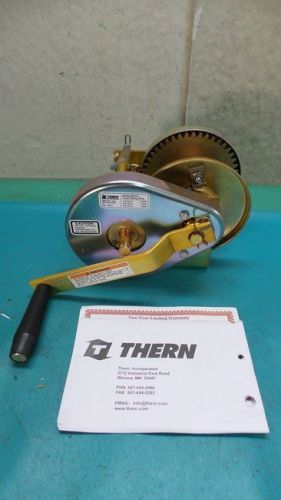 Thern m4312 14.7:1 2000 lbs cap steel spur gear hand winch for sale