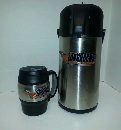 Texas Longhorns Pump Thermos Coffee and Mini Jug Hot Insulate
