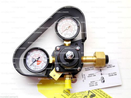 NEW CORNELIUS HIGH PRESSURE DUAL GAUGE CO2 REGULATOR W/GAUGE PROTECTOR,0-160 PSI