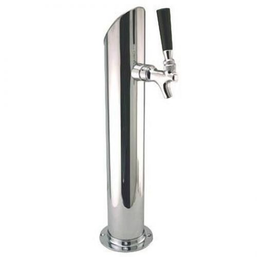 Beer Faucet Draft Single Taper Cut Tower keg Polished Chrome Kegerator Bar