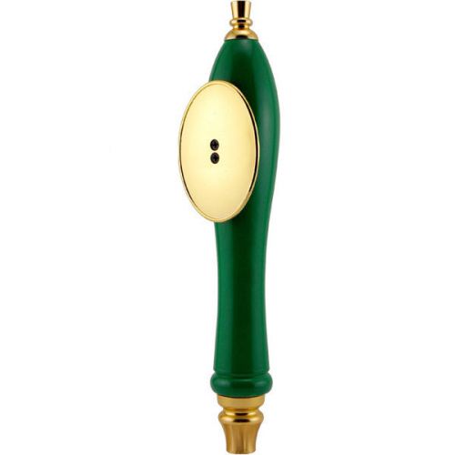 Pub Style Beer Tap Handle with Oval Shield - Green - Draft Beer Kegerator Knob