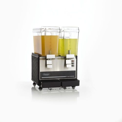 &#034;omega osd20- commercial 1/3-horsepower drink dispenser two 3-gallon containers&#034; for sale