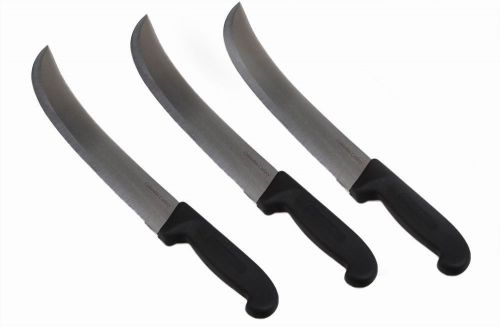 3 Taylor Knife Works12&#034; Cimiter Cimitar Black Fibrox Handles - New &amp; Very Sharp!