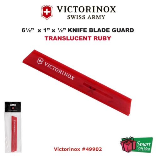 Victorinox SwissArmy 6 1/2 &#034; Blade Guard, Trans Ruby, Steak &amp; Fillet Knives #49902