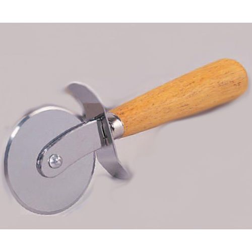 Wooden-handle pizza cutter  2-1/2&#034; blade for sale