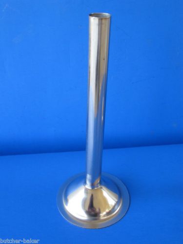 #12 x 3/4&#034; standard sausage stuffing tube funnel stainless steel for links for sale