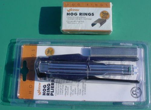 Automatic Hog Ring Pliers/550 Hog Rings-Casings, Bags