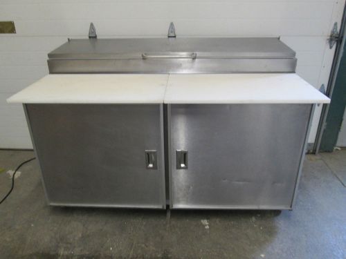 REFRIGERATED PREP TABLE  60&#034; SILVER KING
