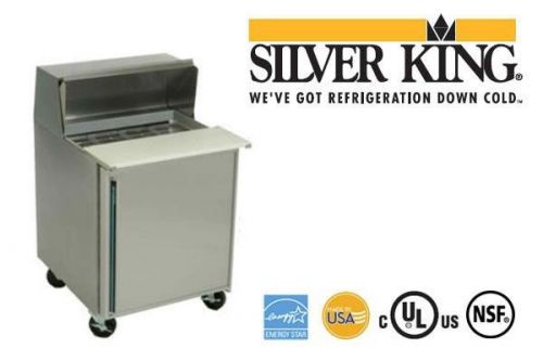 SILVER KING COMMERCIAL TABLE 27&#034; FRONT BREATHING 8 PAN 6.5 CFT MODEL SKP278/C2