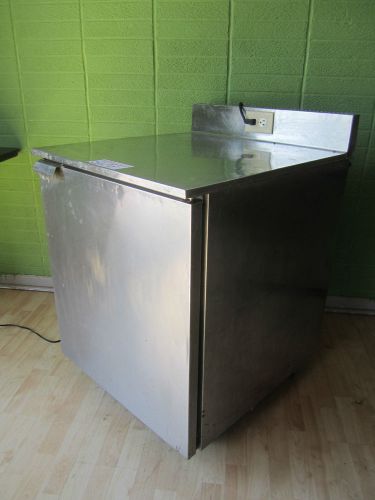 Franke cfs-7 under counter refrigerated prep table cooler on wheels for sale