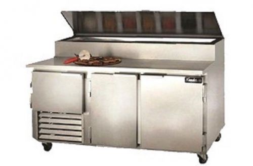 Leader espt60-m - 60&#034; pizza prep table - etl - marble top for sale