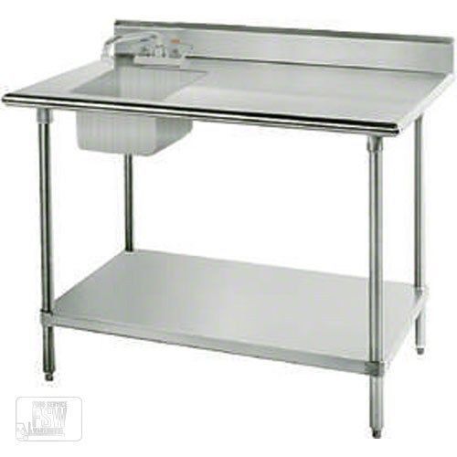Advance Tabco 9&#039; Stainless Table With Sink on Left KSS-309 with TA11D