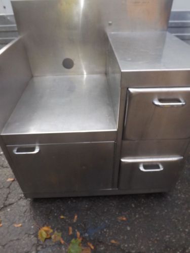 Concession Trailer Stainless Steel Fryer Table with Drawers NR