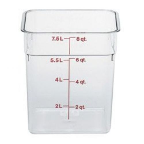 Cambro Clear Camwear Camsquare Food Storage Containers  8 Quart (8SFSCW) Categor