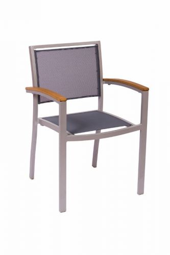 New Delray Commercial Outdoor Restaurant Arm Chair