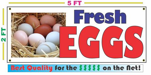 Full Color FRESH EGGS BANNER Sign NEW Larger Size Best Quality for the $$$$