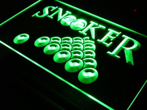 Fluorescent indoor light sign decor snooker pool cafe bar restaurant neon s083-b for sale
