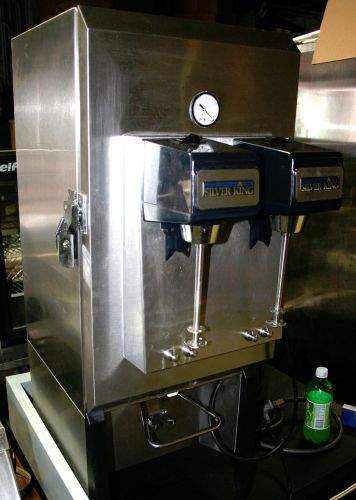 Silver King Milk Beverage Cooler Dispenser w Double Malt Machine Mixer Blender