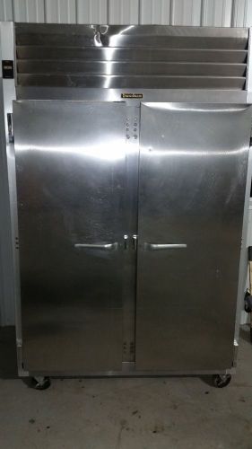 Used traulsen g20010 2 solid door s/s cooler refrigerator for sale