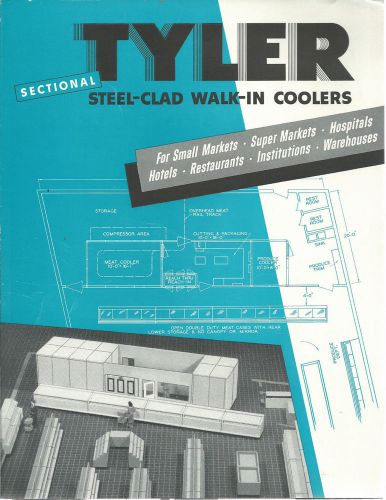 Sectional Steel-Clad Walk-In Coolers Vintage 1950 Brochure Tyler Fixture Corp