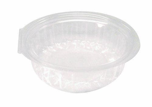 Polyethylene Terephthalate Flat Top Round Clamshell Container  5 Length x 1-1/2