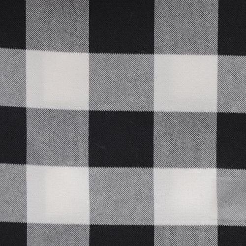 BLACK AND WHITE CHECKERED TABLECLOTH - 60&#034; x 126&#034; - CHECKER PATTERN TABLECLOTHS