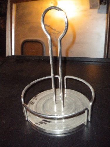 Chrome table-top sauce caddie - great for any bar / restaurant - MUST SELL!