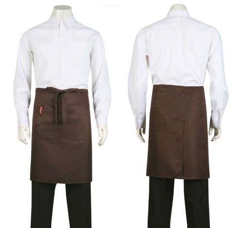 new brown barista waiter server aprons Wrap style with 2 front pocket &amp; pen pock