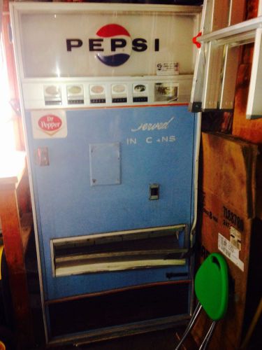 Vintage Pepsi Vending Can Soda Machine 1960&#039;s Works!