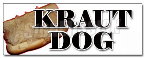 12&#034; KRAUT DOG DECAL sticker weiner sauerkraut hot dog chili frank dogs Chicago