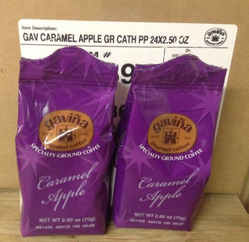 GAVINA Caramel Apple SPECIALTY GROUND COFFEE 24X2.50 OZ