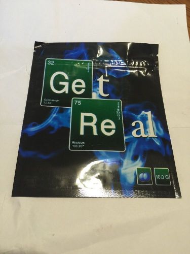 100 get real blue 10g empty** mylar ziplock bags (good for crafts jewelry) for sale