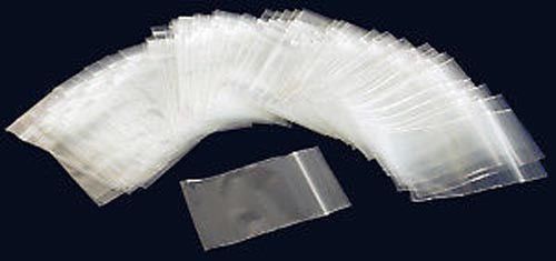100 Ziploc Zipper Bags Plastic Baggie Ziplock 2&#034; x 3&#034;