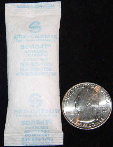 Silica Gel 25 ea. 5 g Packets Desiccant Dry Storage SORB-IT  FREE CARDS USA MADE
