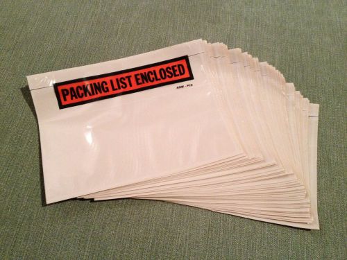 100  5.5 x 7.5 PACKING LIST ENCLOSED ADM P19 Adhesive Envelopes Slip Invoice UPS