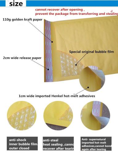 Bubble Mailers Padded Envelopes Bags KRAFT BUBBLE MAILERS MAILING ENVELOPE BAG 4