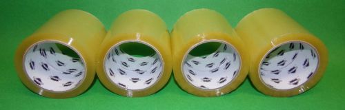 4 Rolls Clear Packing Tape 4 Inch Wide 72 Yard 2.0 mil 3&#034; Core Label Protector