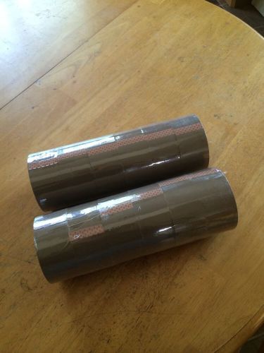 2&#034; x 110 yards 12 rolls 330&#039; shipping sealing brown packing box tape 2 mil for sale