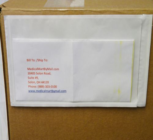 5000 7 x 10 clear packing list envelopes stickers 7&#034; x 10&#034; for sale