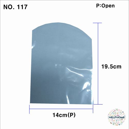 30 pcs transparent shrink film wrap heat seal packing 14cm(p x 19.5cm no.117 for sale