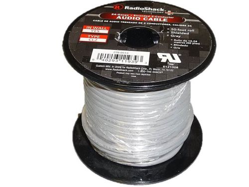 New radioshack 50 ft. ul-recognized 24 gauge audio cable model 278-513 for sale