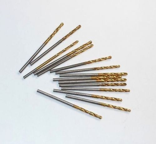 Screw Machine Length Drills 0.1646&#034; HSSE TiN 120D 22mm x 66mm Qty 15 &lt;1993&gt;