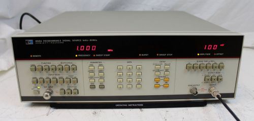 HP 8165A 1 mHz to 50 MHz Programmable Signal Source Agilent w/ Option 002