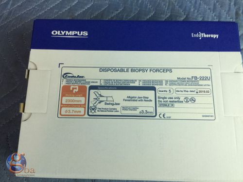 Olympus Endo Therapy Disposable Biopsy Forceps 3.7mm 2300mm FB-222U Endo Jaw