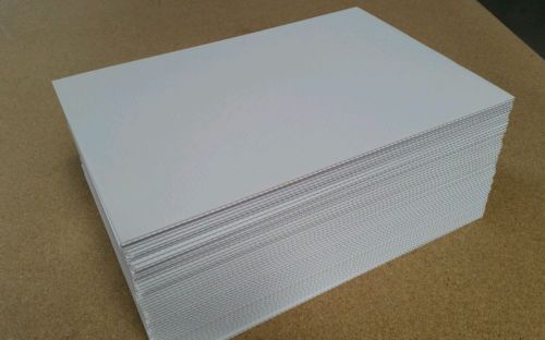 50 pcs corrugated plastic 18&#034;x12&#034; 4mm white sign blanks for sale