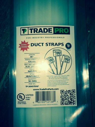 200 36&#034;  zip ties duct straps hvac 12 bags of 50 qty TradePro