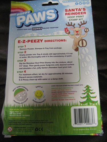 Hoppy Paws Santa&#039;s Reindeer Hoof Print Stamp Kit